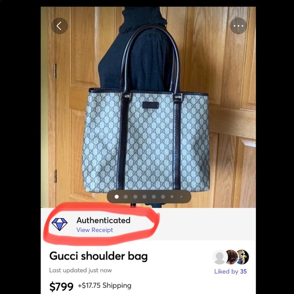 A18- 💯 % athletic Gucci shoulder bag - Picture 16 of 16